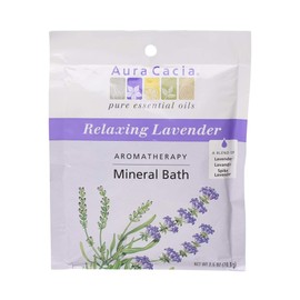 Aura Cacia, Mineral Bath Relaxing Lavender, 2.5 Ounce