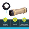 SharkBite 1-1/2 Inch Slip Coupling, Push to Connect Brass Plumbing
