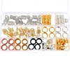 Jetec 130 Pieces Metal Hair Cuffs Hair Braiding Beads Aluminum