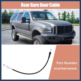 INFINAUTO Car Rear Left Barn Door Lock Cable for Ford Excursion Rear Driver Side Cargo Door Lock Cable Rear Barn Door Lock Control Release Cable for Barn Door Latch Handle Stylish Design