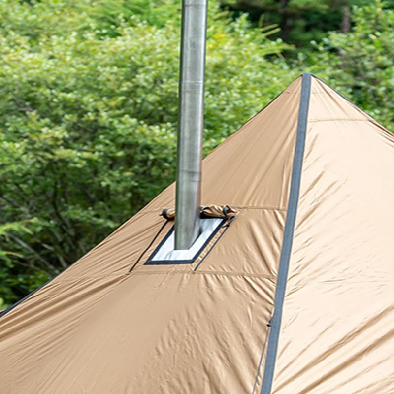 Stove Jack Kit for Tent Highly Flame-Retardant DIY Stove Jack