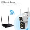 Outdoor WiFi Surveillance Camera 2 Lens Security PTZ IP Cam