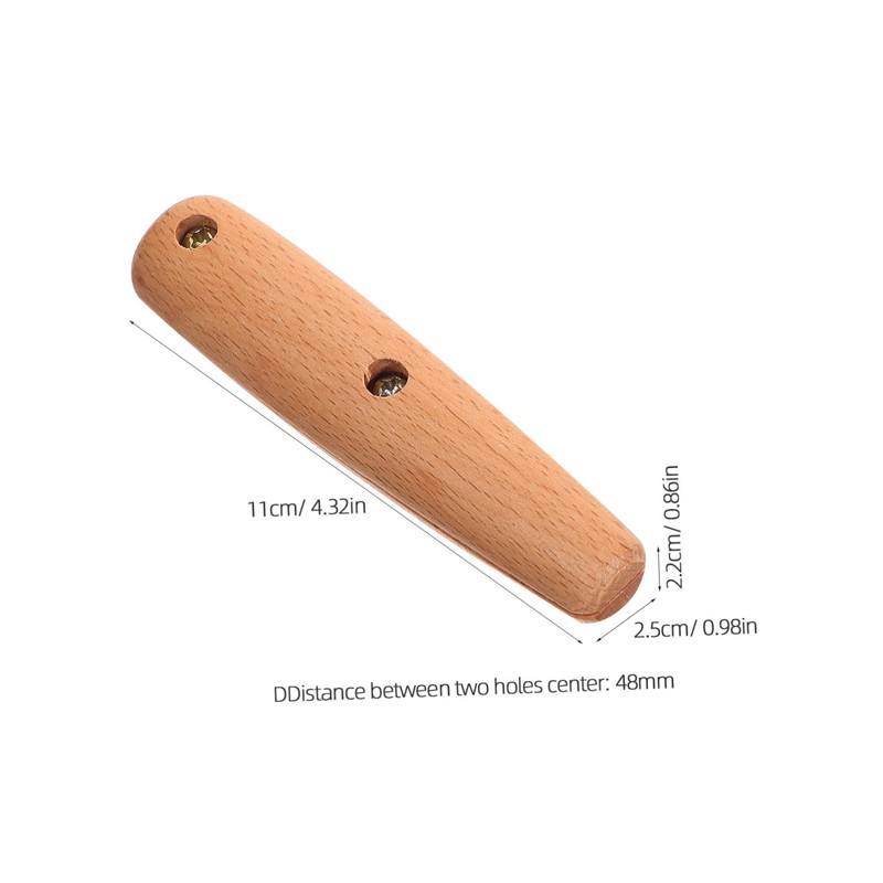 Ciieeo 1 Set Wooden Turner Handle Replacement Scalding Design for