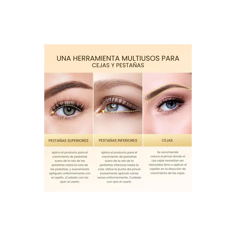 Serum Máscara Crecimiento Alargadora Pestañas Transparente