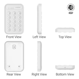 Roombanker Wireless Security Keypad with One-Click Arming/Disarming, Advanced Encryption, Long-Range Communication - Requires Roombanker Hub