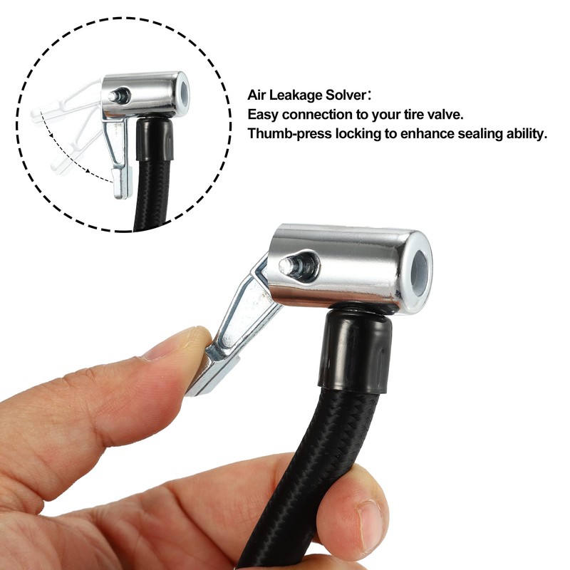 X AUTOHAUX 2pcs 24" Lock Air Chuck with Air Release