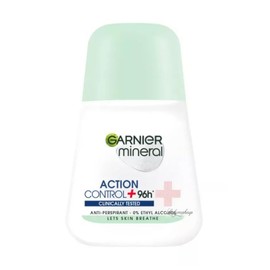 Garnier Mineral Action Control +96h Clinically Tested 0% Ethyl Alcohol Anti-Perspirant 50ml