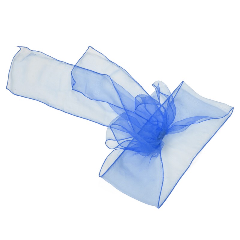 10Pcs Organza Banquet Chair Sash Exquisite Chair Bows Sashes for