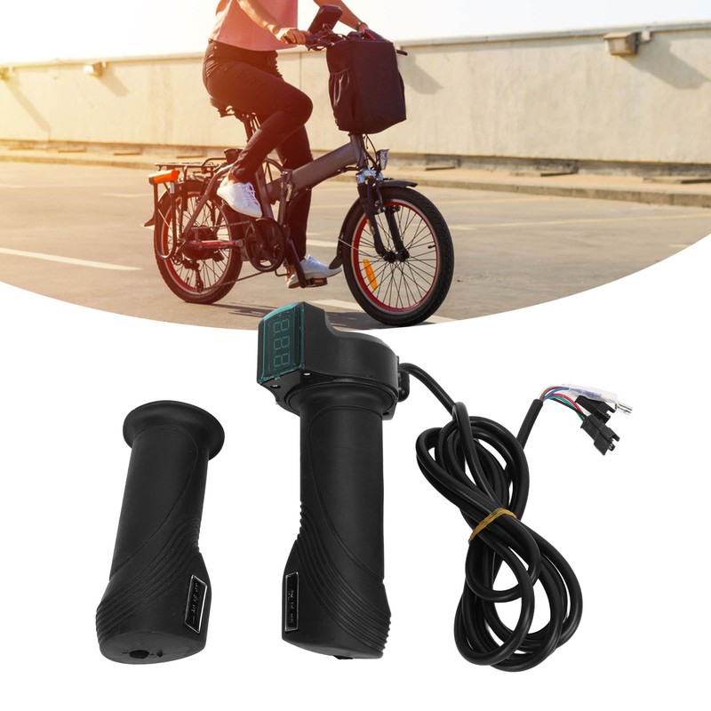 One Pair Electric Bike Throttle Handlebar with Big Head Lock