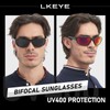 LKEYE Bifocal Reading Sunglasses for Men Women Sports Style Sun