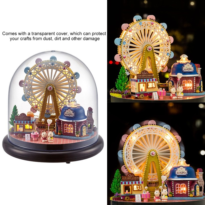 DIY Handcraft Buildings Mini House Kit with LED Lights Christmas