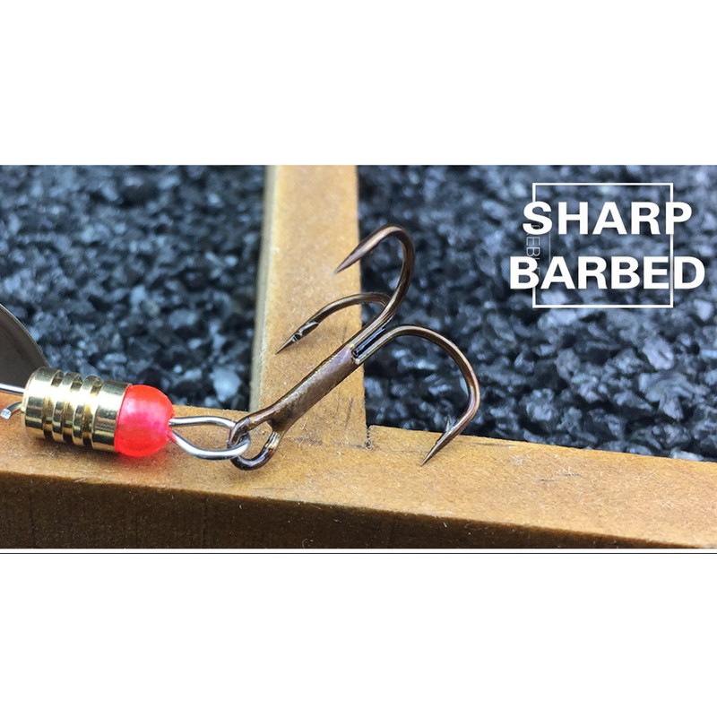 KINGFOREST 12pcs Fishing Lures Spinnerbait for Bass Trout Salmon Walleye