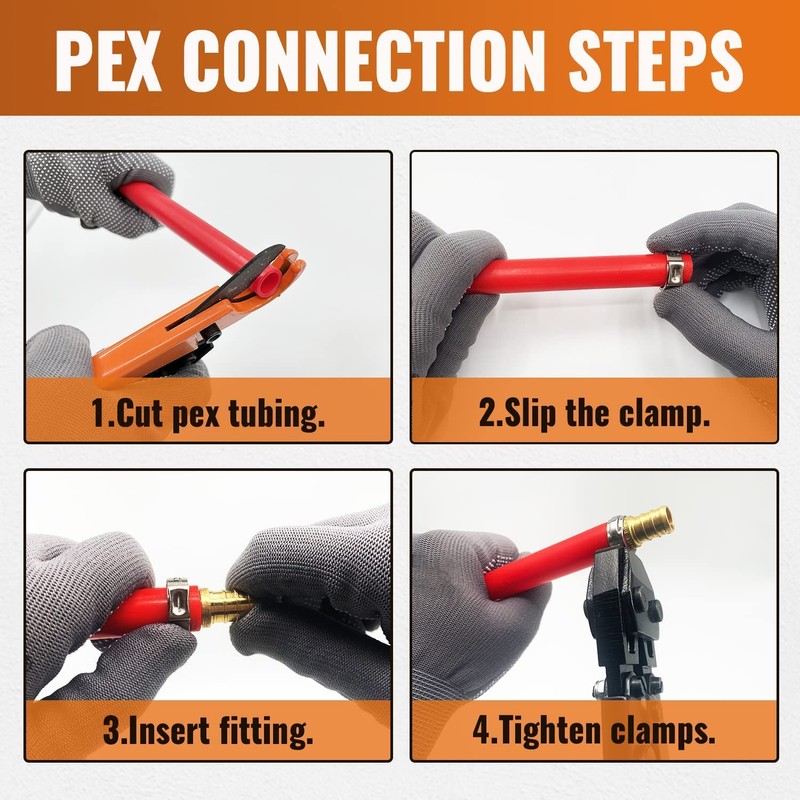SUNGATOR 6-Pack 1/2" NPT to 1/2" PEX Male Adapter, No
