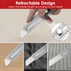 BIBURY 2 Pack Mutipurpose Utility Knife, Heave Duty Full Stainless