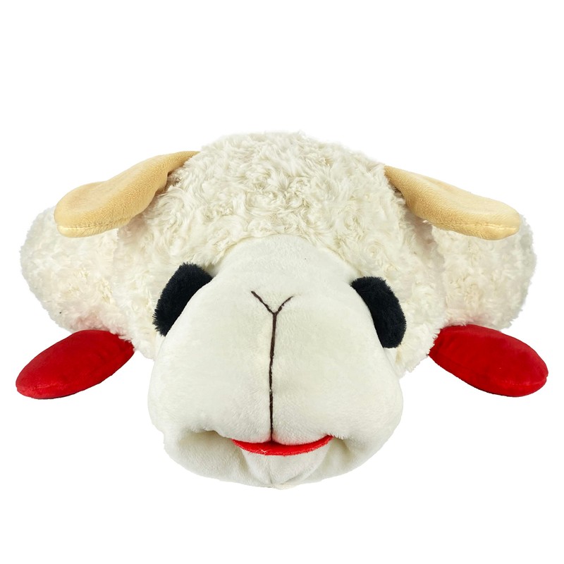 Multipet Lamb Chop Bed for Dogs, White, 27.0" L x