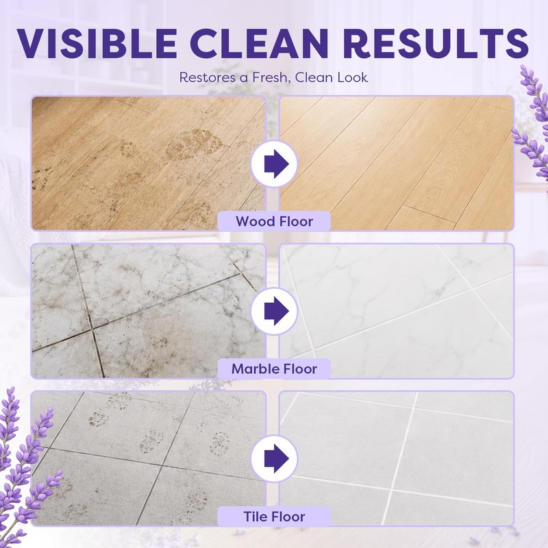 82 FL OZ/2.42 L Lavender Scent Floor Cleaning Solution Compatible