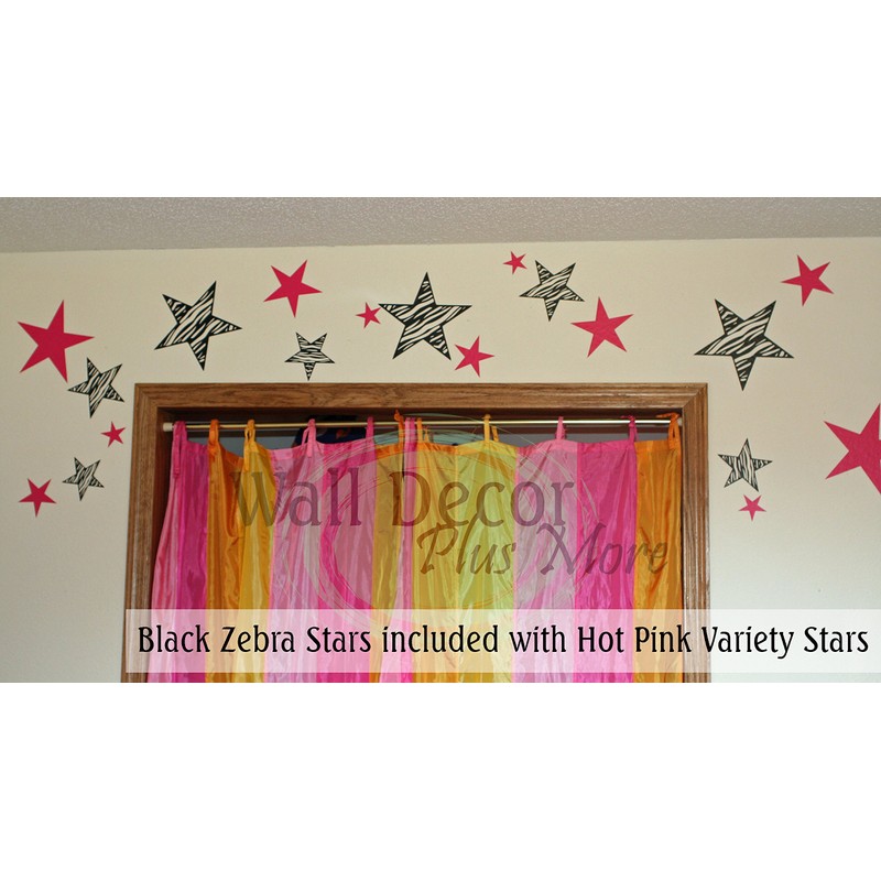 Wall Decor Plus More WDPM206 Variety Star Wall Vinyl Sticker