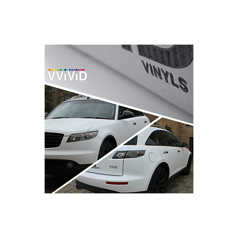 Matte White Car Wrap Vinyl Roll with Air Release 3MIL-VViViD8