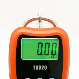 Outmate Digital Crane Scale 300kg/660lbs 200kg/440lbs with LED Handheld Mini Hanging Scale for Garage Farm Hunting Fishing Etc(200kg/Plastic Shell/Orange)