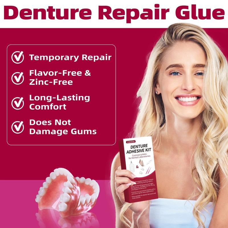 Dental Lab Instant Bonding Dental Glue, Gel (1oz), Quick Adhesive,