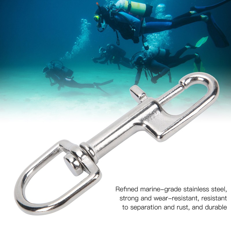 Stainless Steel Diving Single Ended Snap Clips Single Eye Bolt