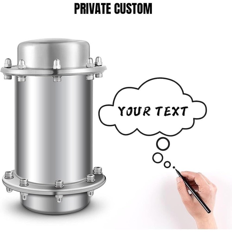 YCJvex Time Capsule Stainless Steel Waterproof Container (13.4 Inch)