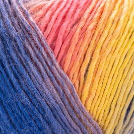 Hilo de ambiente de YarnArt – Hilo suave, multicolor, auto-rayado para tejer y crochet para chales, mantas, suéteres y proyectos de manualidades DIY, 100g (250m) (164)