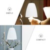 NOLITOY Plastic Cylinder Lampshade, White, Modern Style, Horseshoe Shaped, Softens