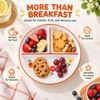 8-Inch Bone China Divided Plate for Breakfast & Meals –