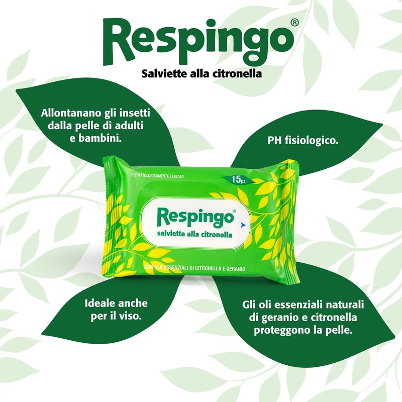 RESPINGO SALVIETTE ALLA CITRONELLA