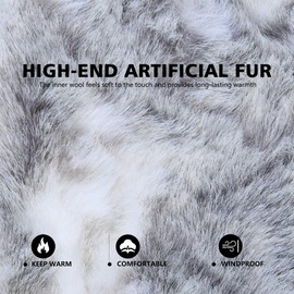 GADIEMKENSD Winter Trapper Hat for Women and Kid Warm Russian Gas Ushanka for Men Snow Ski Clothes Hunting Trooper Hat with Earflaps Chin Strap Windproof Face Mask Faux Fur Aviator Hat Camel, L