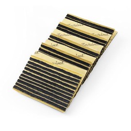 ZERINT TS-135D100 Tubeless Car Flat Tire Repair Plugs Tire Repair Strings Rubber Strips 1/8" x 4" Black 100 Strips