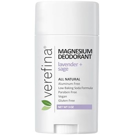 Verefina Aluminum Free Deodorant For Men & Women | All Natural | Hypoallergenic | Paraben Free | Non Toxic | Cruelty Free | Vegan | Natural Deodorant For Sensitive Skin | 3 Oz Stick