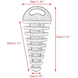 LATRAT Set of 4 motorcycle silencer tail pipe, motorcycle exhaust plug, universal motocross tailpipe, air vent plug exhaust for motorcycle