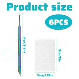 Cuticle Pusher, 2-In-1 Cuticle Pusher Tool with 5 Sheet Nail Sand Polishing Tablets, Dual Ended Nail Cuticle Remover Tool Kit for Nail Care Manicure Pedicure Art