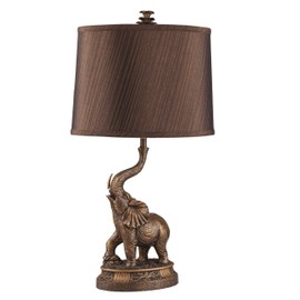 ORE International 8025 27-Inch Bronze Elephant Table Lamp