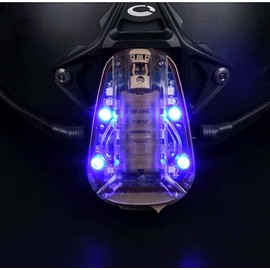 Bifrost Gear Jump Rated IR + Visible LED IP67 Strobe Light for Tactical Helmets (Tan + Blue LED)