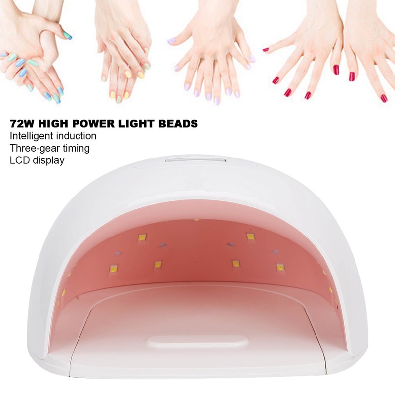 72W Professional Nail Dryer Gel Polish UV LED Light Manicure