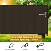 Coonoble Fence Privacy Screen Outdoor 8' x 33' Brown Heavy