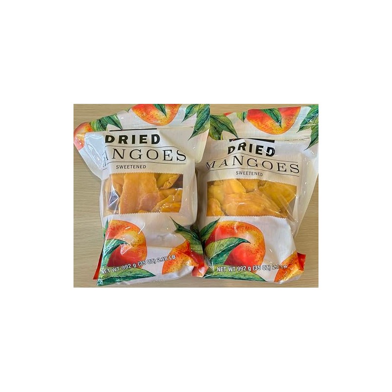 Dried mangoes sweetened net wt 2.18 lb (pack of 2)