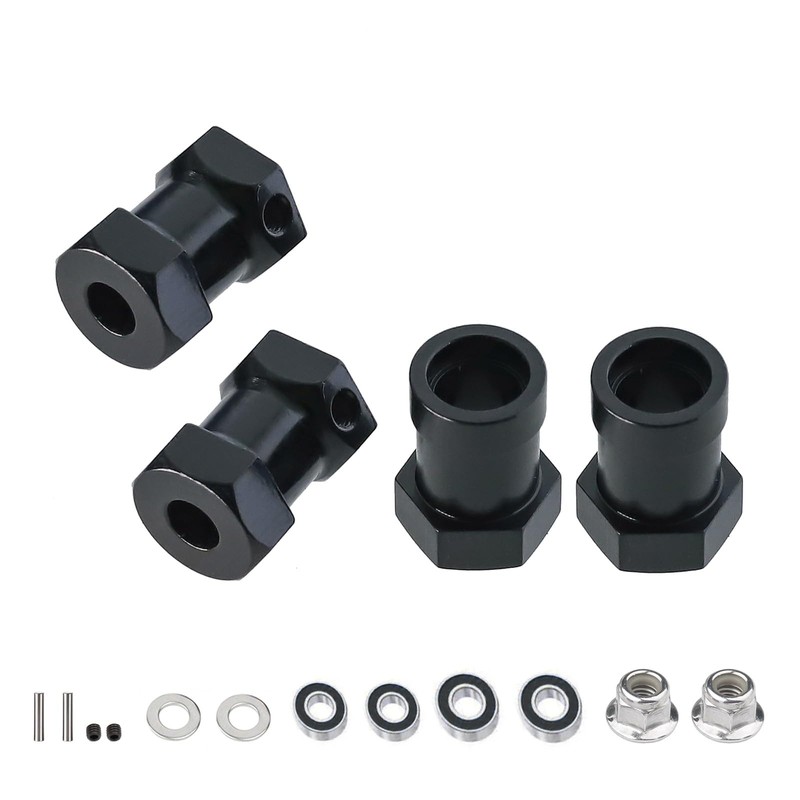 JOYSOG Aluminum 12mm Wheel Hub Hex Adapter Tamiya Lunch Box
