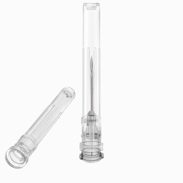 100PCS 27Ga 1/2Inch Syringe Needle with Cap, Lab Dispensing Accessories,