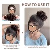 Belevo Bun Hairpiece with Elastic Band, Hair Scrunchie with Hair,
