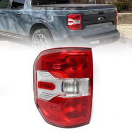 FIONE Outer Tail Light Assembly Halogen Model Compatible with Ford Maverick 2022 2023 2024 Rear Brake Light Left Driver Side LH