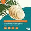 MALURRA 10" Round Palm Leaf Plates 50 PCs | Biodegradable