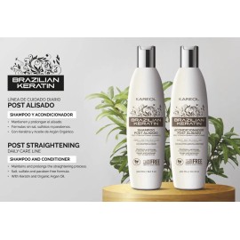 Kareol Shampoo Y Acondicionador · Post Alisado Brasileño
