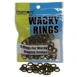 Wacky Rings - (GREEN PUMPKIN) O-Rings for Wacky Rigging Senko Worms (100 orings for 4&5" Senkos)
