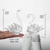 JATYFING 2pcs Crystal Swan Home Decor Crystal Figurines Anniversary,Birthday for