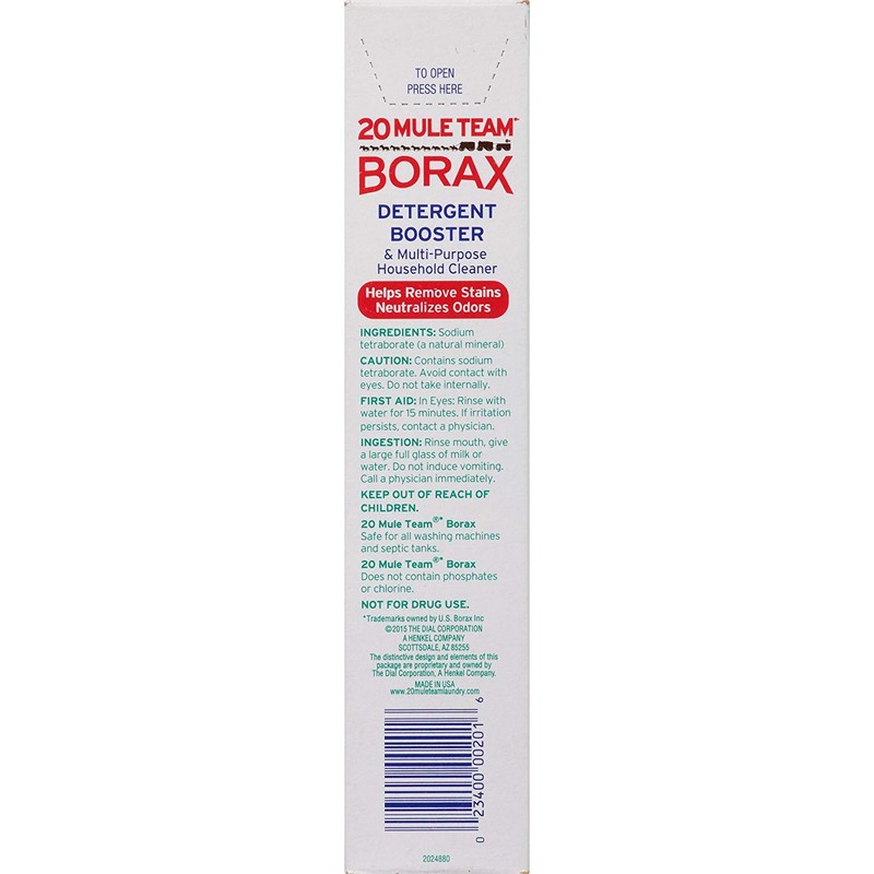Borax Laundry Booster 65oz (Pack of 8) | Bundle Edition