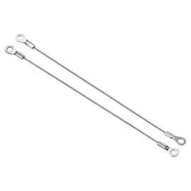 PATIKIL Stainless Steel Lanyard Cable 1.5mmx20cm, 4 Pack Eyelets Ended Security Wire Rope